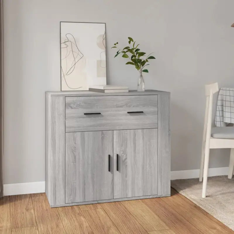 Dressoir van bewerkt hout dat aan al je wensen voldoet - Grijs sonoma / 1 - Dressoirs & buffetkasten