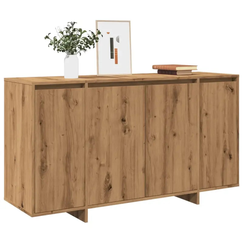 Dressoir van bewerkt hout for een stijlvolle en duurzame inrichting - artisanaal eikenkleurig / 1 - Dressoirs &