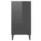 Dressoir van bewerkt hout in hoogglans grijs voor je woonkamer - Dressoirs & buffetkasten