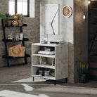 Dressoir van bewerkt hout in hoogglans grijs voor je woonkamer - Betongrijs / 1 - Dressoirs & buffetkasten