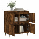 Dressoir van bewerkt hout met ijzeren poten voor een tijdloze uitstraling - Dressoirs & buffetkasten