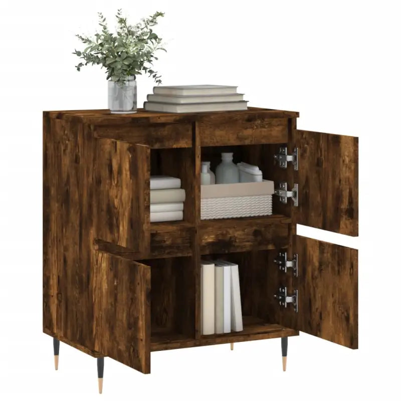 Dressoir van bewerkt hout met ijzeren poten voor een tijdloze uitstraling - Dressoirs & buffetkasten