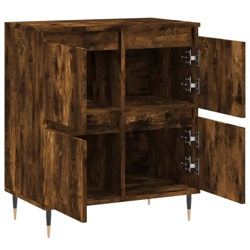 Dressoir van bewerkt hout met ijzeren poten voor een tijdloze uitstraling - Dressoirs & buffetkasten