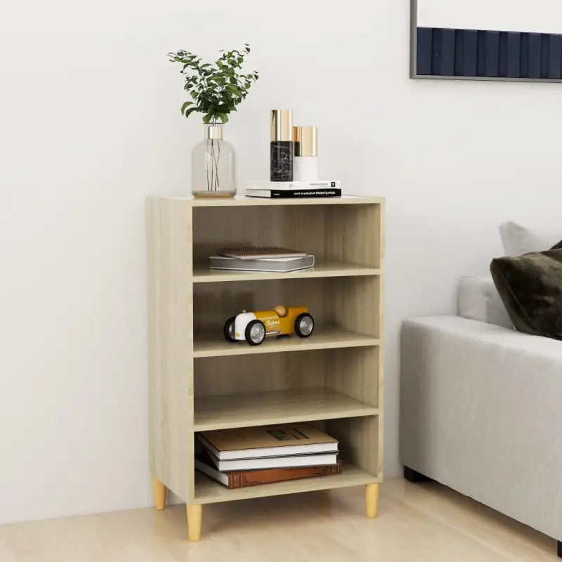 Dressoir van bewerkt hout met stabiele houten poten - Sonoma eiken / 1 - Dressoirs & buffetkasten