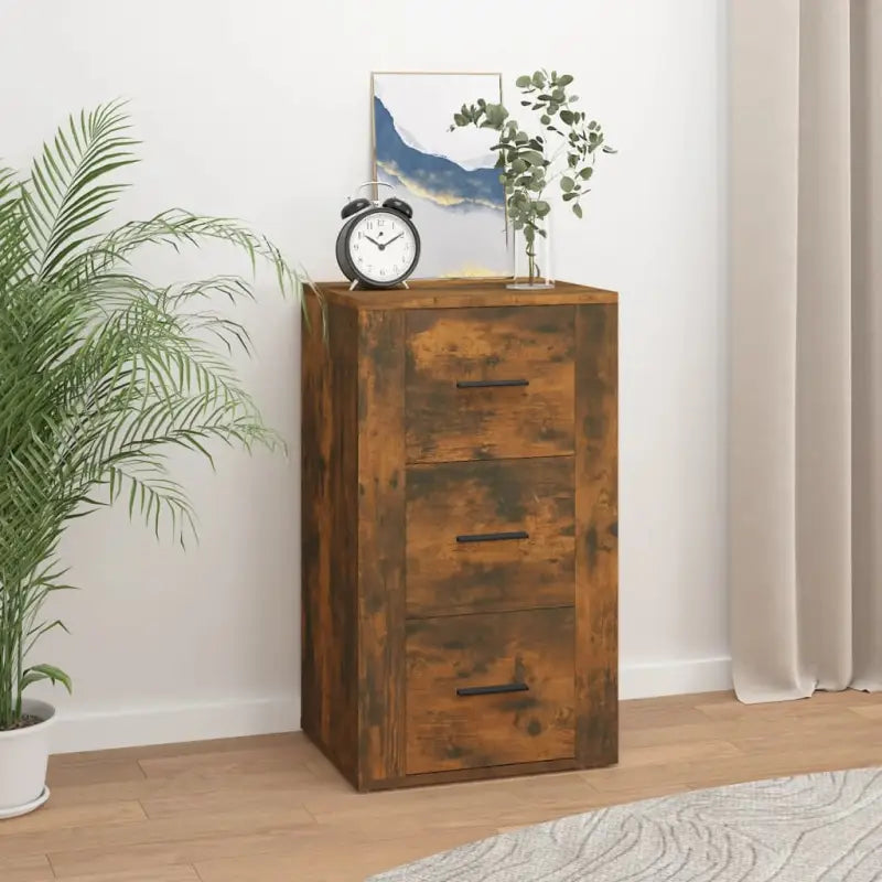 Dressoir van bewerkt hout voor een praktische en duurzame kameraanvulling - Gerookt eiken / 1 - Dressoirs & buffetkasten