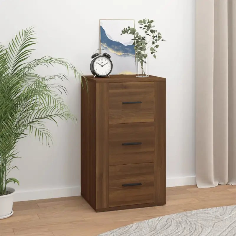 Dressoir van bewerkt hout voor een praktische en duurzame kameraanvulling - bruin eikenkleur / 1 - Dressoirs &