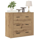 Dressoir van bewerkt hout voor veelzijdige opbergruimte - artisanaal eikenkleurig / 1 - Dressoirs & buffetkasten