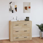 Dressoir van bewerkt hout voor veelzijdige opbergruimte - Sonoma eiken / 1 - Dressoirs & buffetkasten