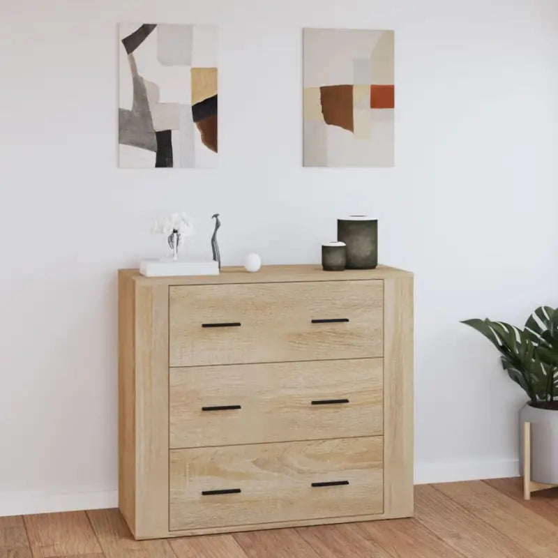 Dressoir van bewerkt hout voor veelzijdige opbergruimte - Sonoma eiken / 1 - Dressoirs & buffetkasten