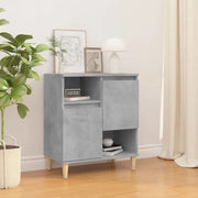 Dressoir van massief eucalyptushout met bewerkt hout en trendy design - Dressoirs & buffetkasten