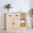 Dressoir van massief grenenhout voor een natuurlijke kamer uitstraling - Naturel / 1 - Dressoirs & buffetkasten