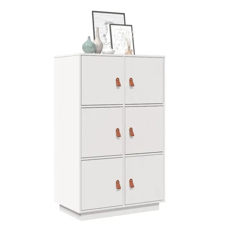 Dressoir van massief grenenhout voor woonkamer of slaapkamer - Wit / 1 - Dressoirs & buffetkasten
