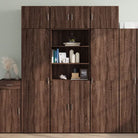 Dressoirs en buffetkasten in grijs sonoma bewerkt hout voor extra opbergruimte - bruin eikenkleur / 1 - Dressoirs &