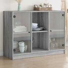 Dressoirs en buffetkasten met boekenkast biedt duurzame en moderne opbergoplossing - Grijs sonoma / 1 / 102 cm