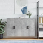 Dressoirs en buffetkasten van bewerkt hout met extra opbergruimte - Betongrijs / 2 / Buis zwart - Dressoirs &
