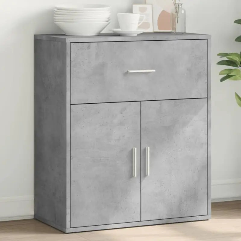 Dressoirs en buffetkasten van bewerkt hout met modern design - Betongrijs / 1 - Dressoirs & buffetkasten
