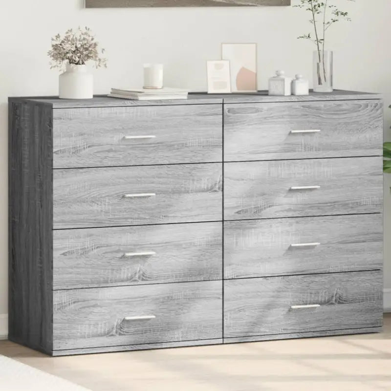 Dressoirs en buffetkasten van bewerkt hout met trendy en praktische design - Grijs sonoma / 1 - Dressoirs & buffetkasten