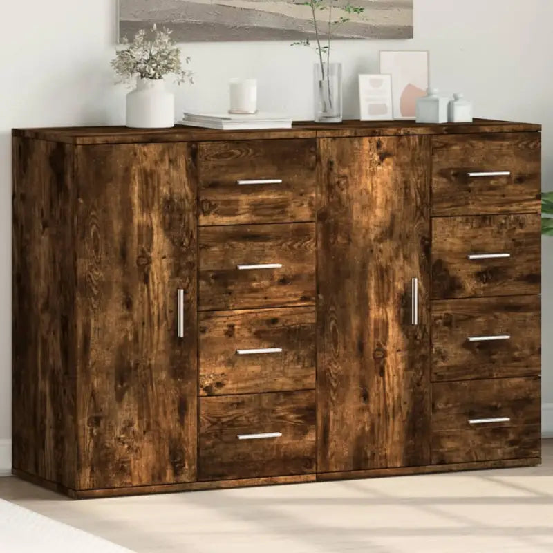 Dressoirs en buffetkasten van bewerkt hout met trendy en praktische ontwerp - Gerookt eiken / 1 - Dressoirs &