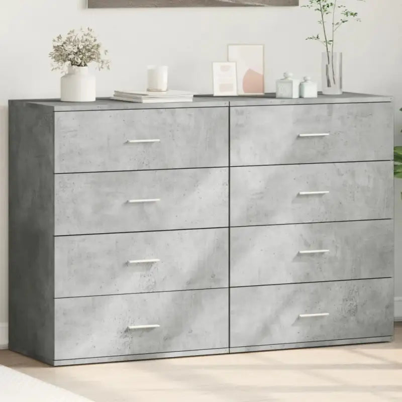 Dressoirs en buffetkasten van bewerkt hout met trendy en praktische design - Betongrijs / 1 - Dressoirs & buffetkasten