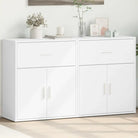 Dressoirs en buffetkasten van bewerkt hout met trendy en praktische uitstraling - Wit / 1 - Dressoirs & buffetkasten
