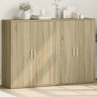 Dressoirs en buffetkasten van bewerkt hout voor een trendy en stevige uitstraling - Sonoma eiken / 1 - Dressoirs &