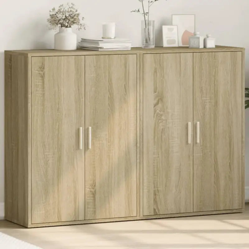 Dressoirs en buffetkasten van bewerkt hout voor een trendy en stevige uitstraling - Sonoma eiken / 1 - Dressoirs &