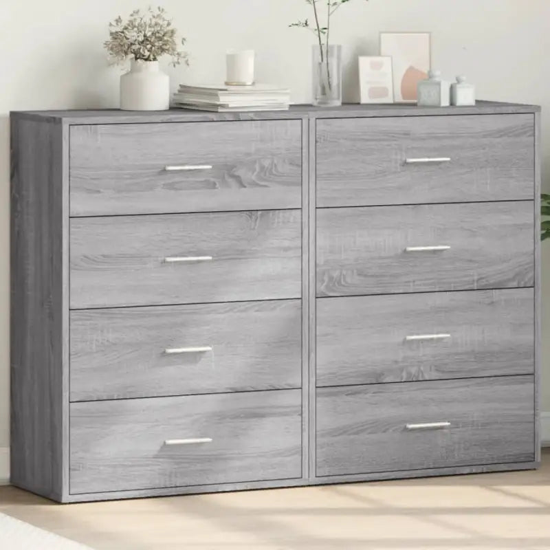 Dressoirs en buffetkasten van bewerkt hout voor een trendy en stevige uitstraling - Grijs sonoma / 1 - Dressoirs &