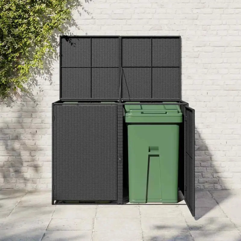 Dubbele Tuincontainerberging voor vuilnisbakken en opbergruimte - Tuinhuizen
