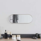 Duidelijke weerspiegeling wandspiegel met minimalistisch PVC frame - Zilver / 40 x 15 cm / 1 - Spiegels