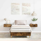 Duurzaam bedframe met multiplex lattenbodem voor een goede nachtrust - Gerookt eiken / 100 x 200 cm - Bedden & bedframes