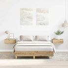 Duurzaam bedframe met multiplex lattenbodem voor een goede nachtrust - artisian oak / 135 x 190 cm - Bedden & bedframes