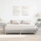 Duurzaam bedframe met multiplex lattenbodem voor een goede nachtrust - Grijs sonoma / 160 x 200 cm - Bedden & bedframes