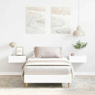 Duurzaam bedframe met multiplex lattenbodem voor een goede nachtrust - Wit / 75 x 190 cm - Bedden & bedframes