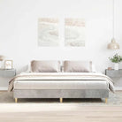 Duurzaam bedframe met multiplex lattenbodem voor een goede nachtrust - Betongrijs / 160 x 200 cm - Bedden & bedframes