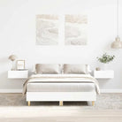 Duurzaam bedframe met multiplex lattenbodem voor een goede nachtrust - Wit / 135 x 190 cm - Bedden & bedframes