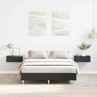 Duurzaam bedframe met multiplex lattenbodem voor een goede nachtrust - Zwart / 120 x 190 cm - Bedden & bedframes