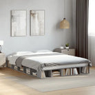 Duurzaam bedframe van bewerkt hout voor een comfortabele slaapkamer - Grijs sonoma / 160 x 200 cm - Bedden & bedframes
