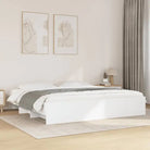 Duurzaam bedframe van bewerkt hout voor een goede nachtrust - Wit / 180 x 200 cm - Bedden & bedframes