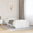Duurzaam bedframe van bewerkt hout voor een goede nachtrust - Wit / 75 x 190 cm - Bedden & bedframes