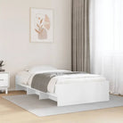Duurzaam bedframe van bewerkt hout voor een goede nachtrust - Wit / 90 x 190 cm - Bedden & bedframes