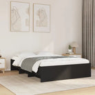 Duurzaam bedframe van bewerkt hout voor een goede nachtrust - Zwart / 140 x 200 cm - Bedden & bedframes