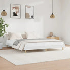 Duurzaam bewerkt hout bedframe met multiplex lattenbodem voor rust - Wit / 140 x 200 cm - Bedden & bedframes