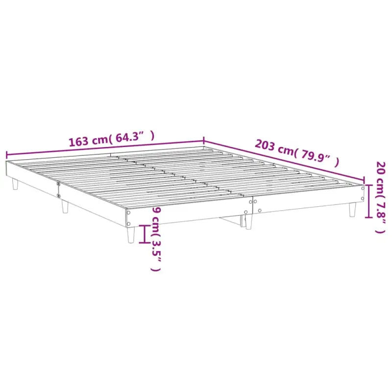 Duurzaam bewerkt hout bedframe met multiplex lattenbodem voor rust - Bedden & bedframes