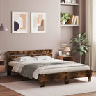 Duurzaam houten bedframe voor een goede nachtrust - Gerookt eiken / 140 x 200 cm - Bedden & bedframes