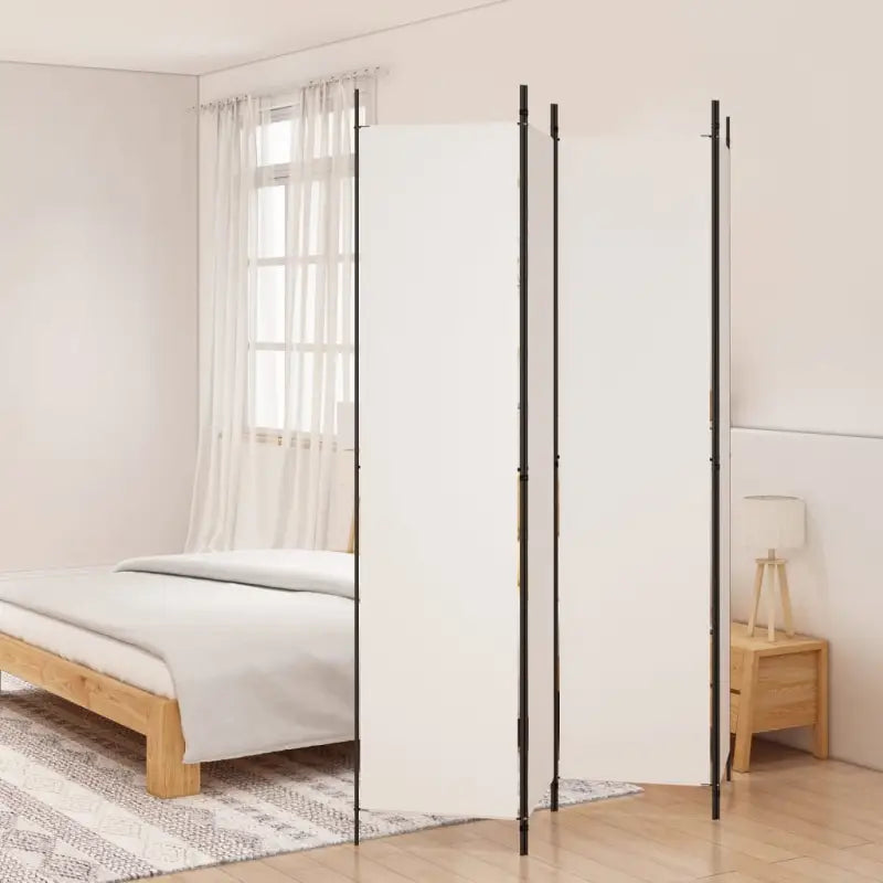 Duurzaam kamerscherm voor het verdelen van ruimtes en privacy - Wit / 200 x 220 cm / 4 - Kamerschermen