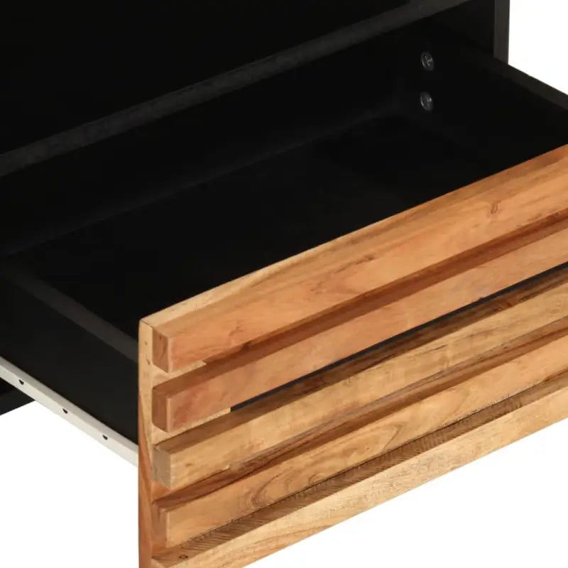 Duurzaam massief acaciahout tv-meubel met industriële stijl - Cd- & dvd-kasten