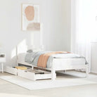 Duurzaam massief grenenhout bedframe voor een goede nachtrust - Wit / 90 x 190 cm - Bedden & bedframes