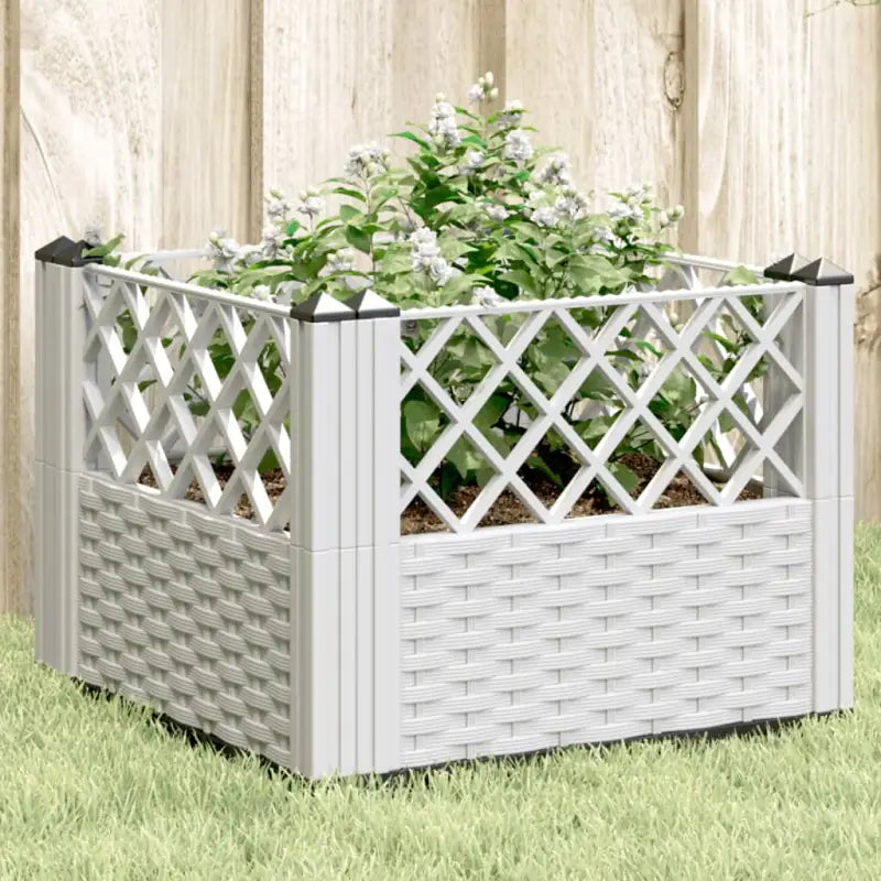 Duurzame bloempotten en plantenbakken voor je tuin of keukenruimte - Wit / 43,5 x 43,5 x 43,5 cm / 1 - Bloempotten &