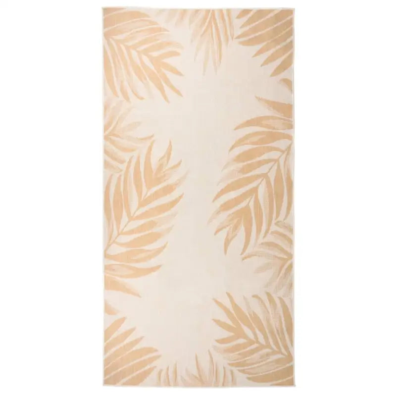 Duurzame buitenvloerkleden voor een beschermendemat in je tuin - Bladpatroon / 100 x 200 cm - Vloerkleden