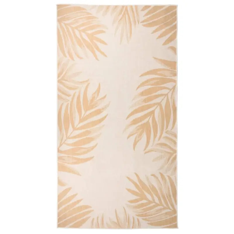 Duurzame buitenvloerkleden voor een beschermendemat in je tuin - Bladpatroon / 80 x 150 cm - Vloerkleden